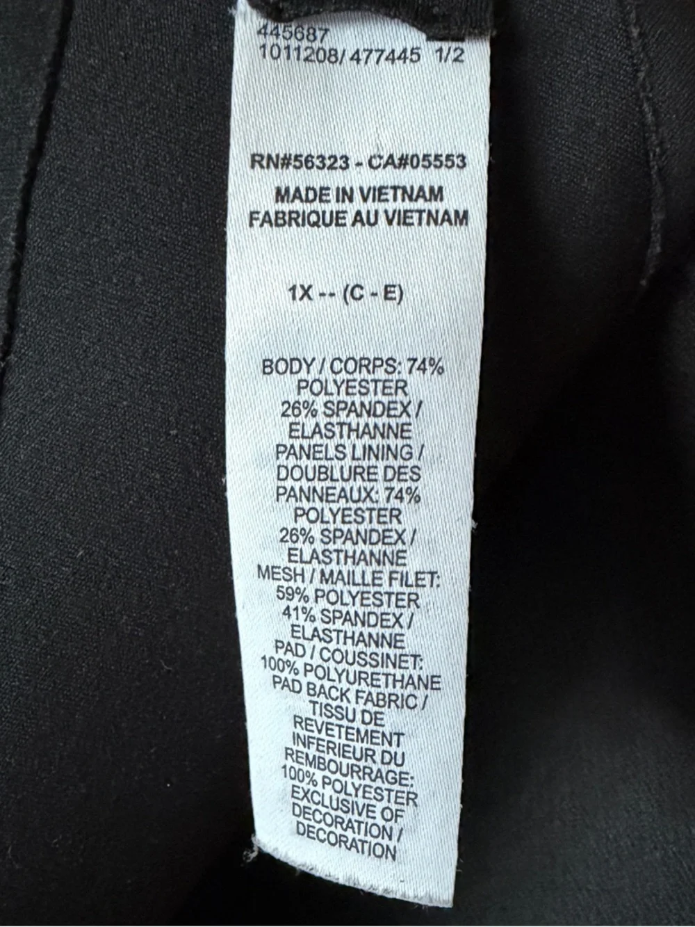 Nike Alate Minimalist Dri-FIT Padded Sports Bra Black Size 1X (Fits C-E) - Picture 6 of 9